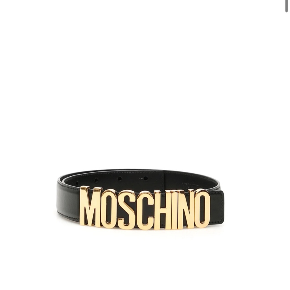 Moschino Black and Gold Belt c.1990s-2000 by Redwall